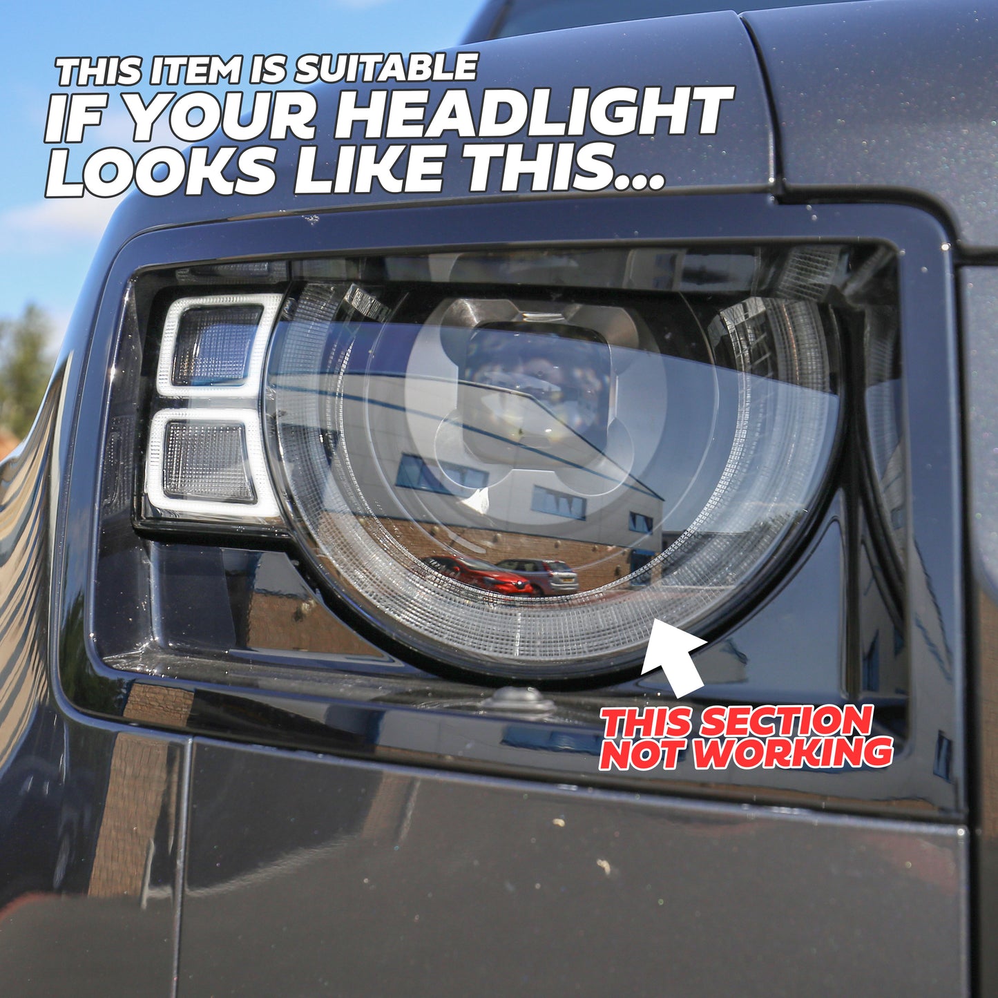 Headlight Signature Halo LED Module for Land Rover Defender L663