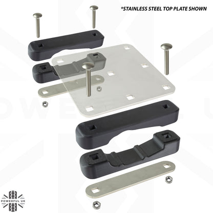 Roof Rack Antenna Mount Kit for Thule Cross Bars - Kit A - Zinc Plated Top