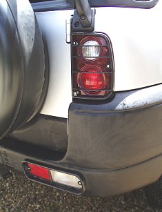 Rear Light Guards - Black - for Land Rover Freelander 1 upto 2004