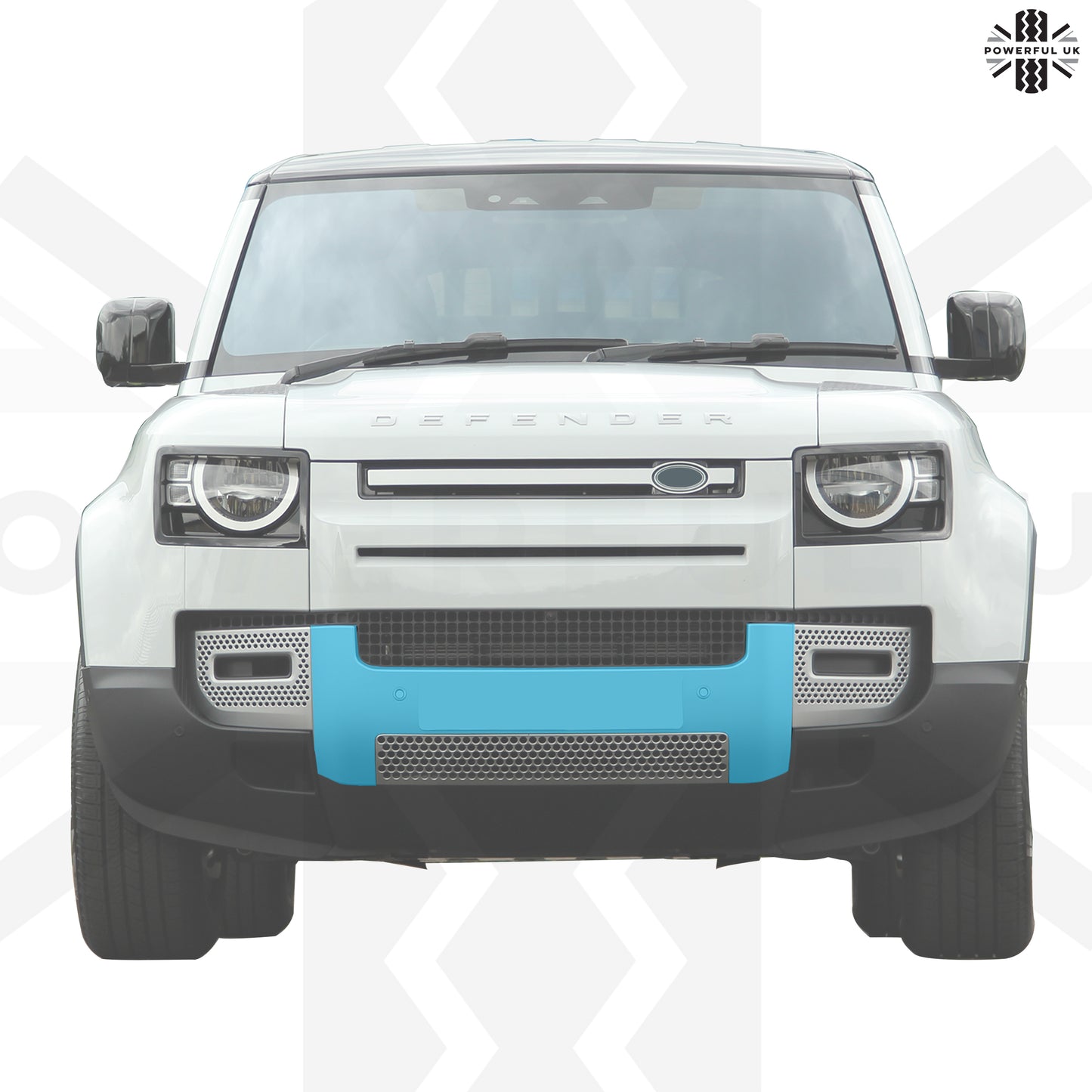 Front Bumper Lower Number Plate Panel for Land Rover Defender L663 - Primer