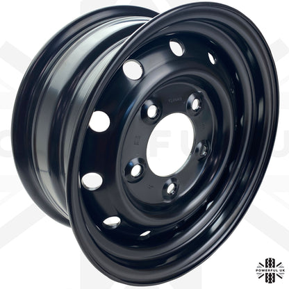 Genuine 16" Steel Wheels - Primer - Set of 5 for Classic Land Rover Defender Heritage