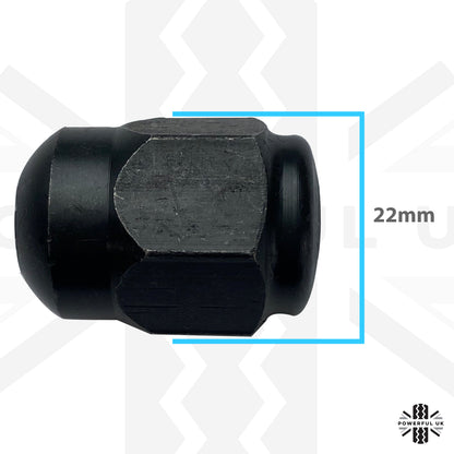 5pc Black Wheel Nut kit for Land Rover Freelander 1