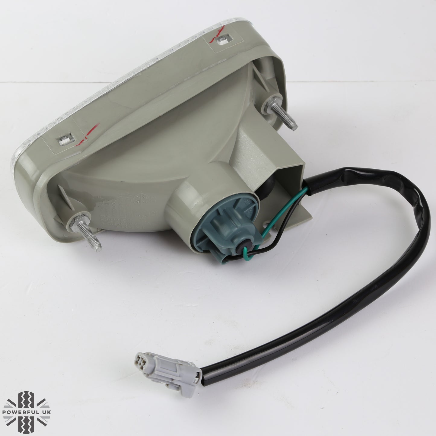 Isuzu TF Clear Front Indicator Light Assembly - Curved Oval Type - E Marked - PAIR