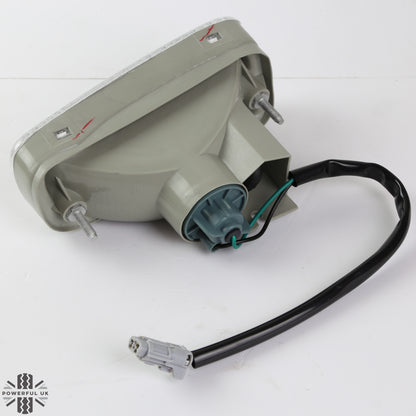 Isuzu TF Clear Front Indicator Light Assembly - Curved Oval Type - E Marked - PAIR