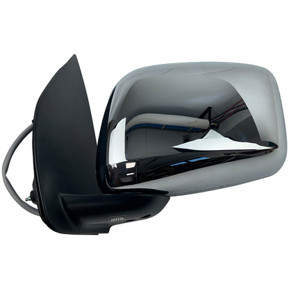 Chrome Wing Mirror Assembly for Nissan Navara D40 - Left