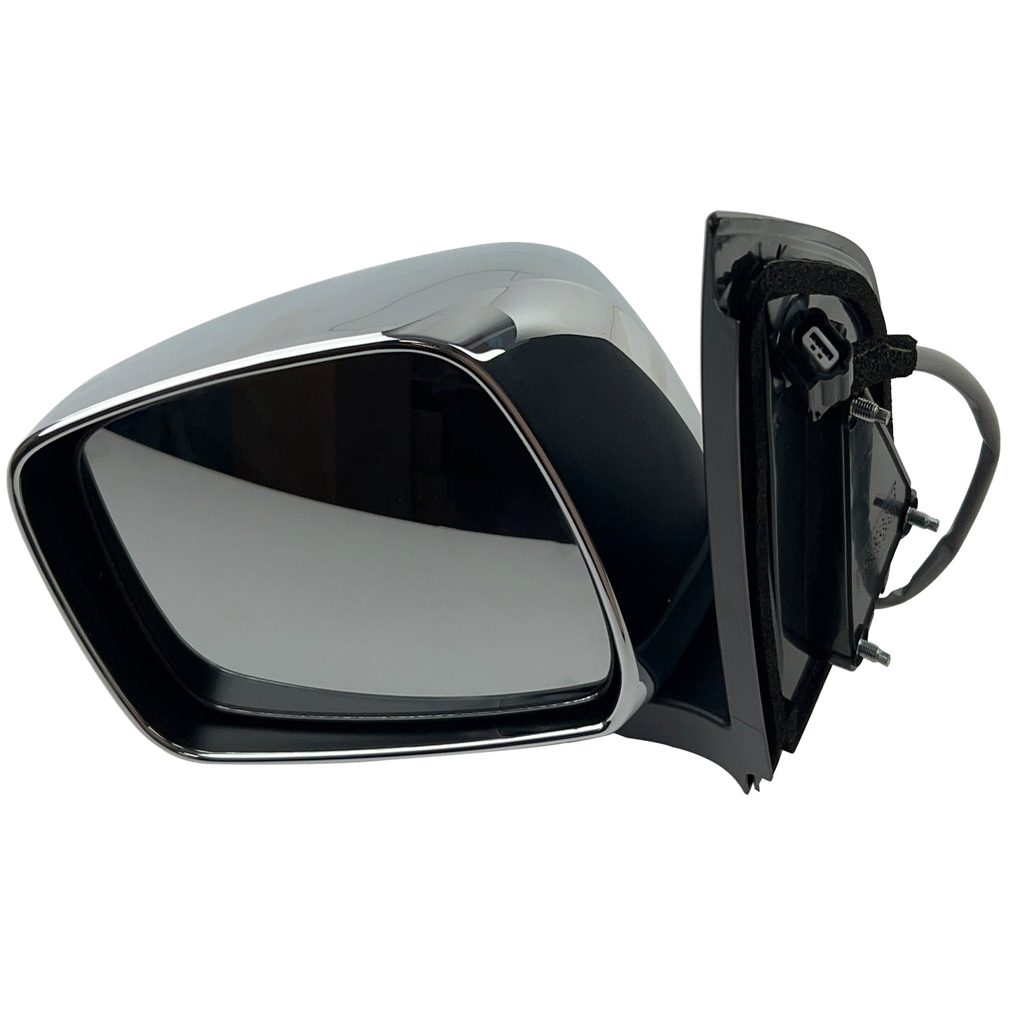 Chrome Wing Mirror Assembly for Nissan Navara D40 - Left