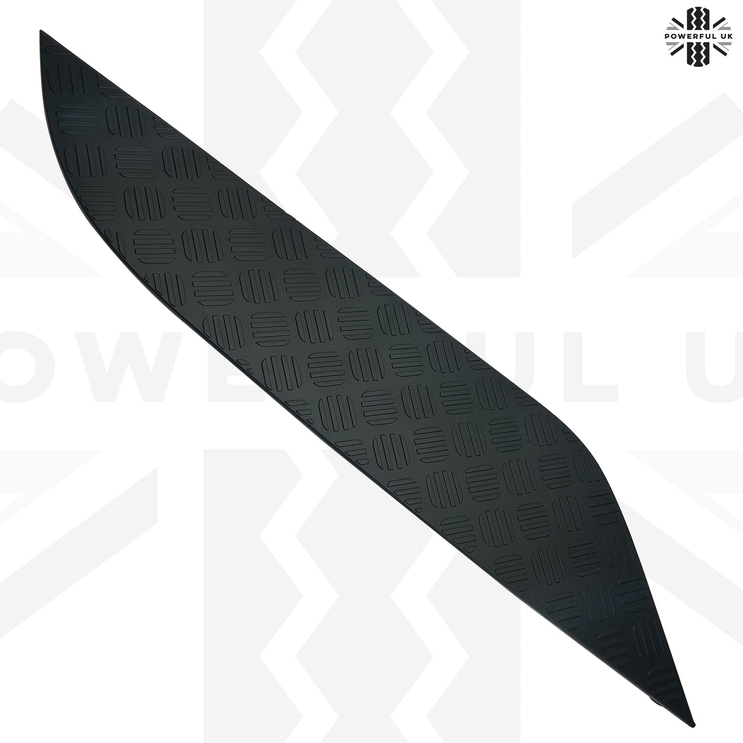 Black Bonnet Chequer Trim Panels for Land Rover Defender L663 - Left