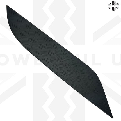 Black Bonnet Chequer Trim Panels for Land Rover Defender L663 - Left
