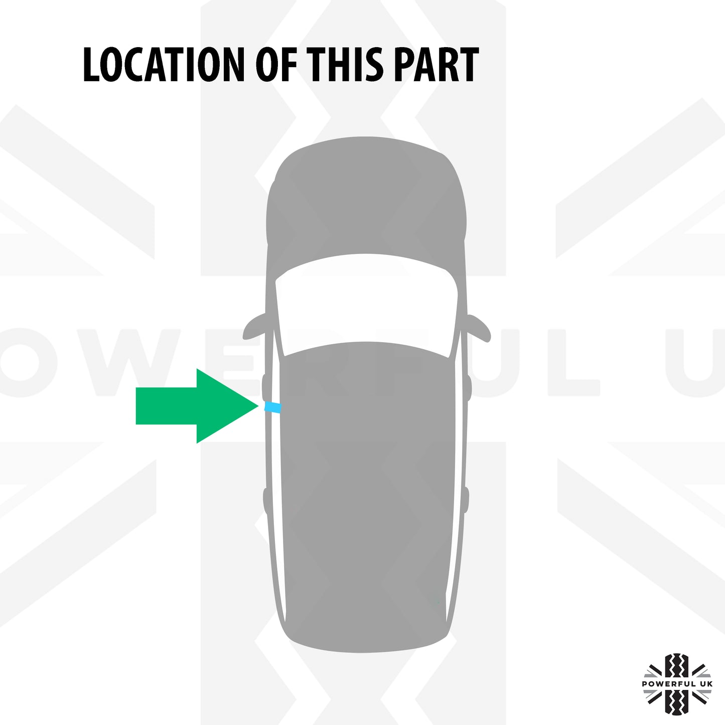 Genuine Front B Pillar Finisher in Gloss Black for Range Rover Sport L494 - Left