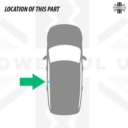 Genuine Rear B Pillar Finisher in Gloss Black for Range Rover Sport L494 - Left