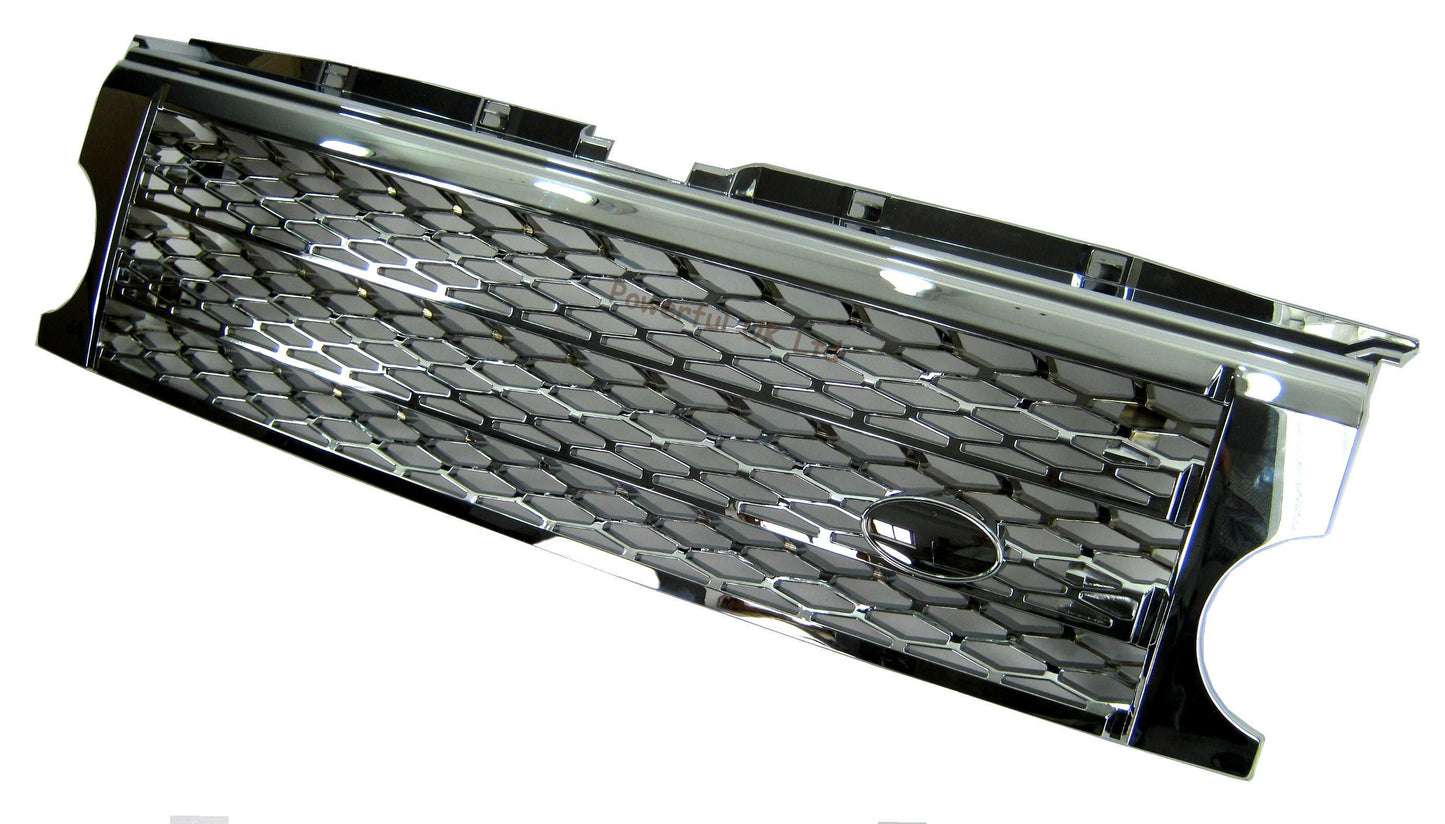 Supercharged Style Front Grille in Chrome for Land Rover Discovery 3