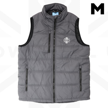 Embroidered Bodywarmer Powerful UK Ltd "Merch" - Grey - MEDIUM
