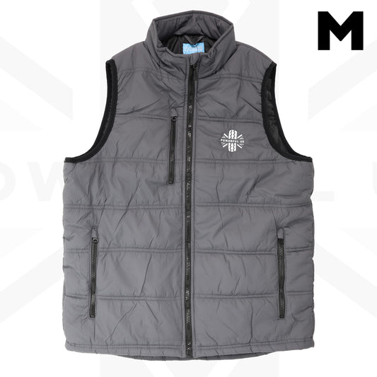 Embroidered Bodywarmer Powerful UK Ltd "Merch" - Grey - MEDIUM