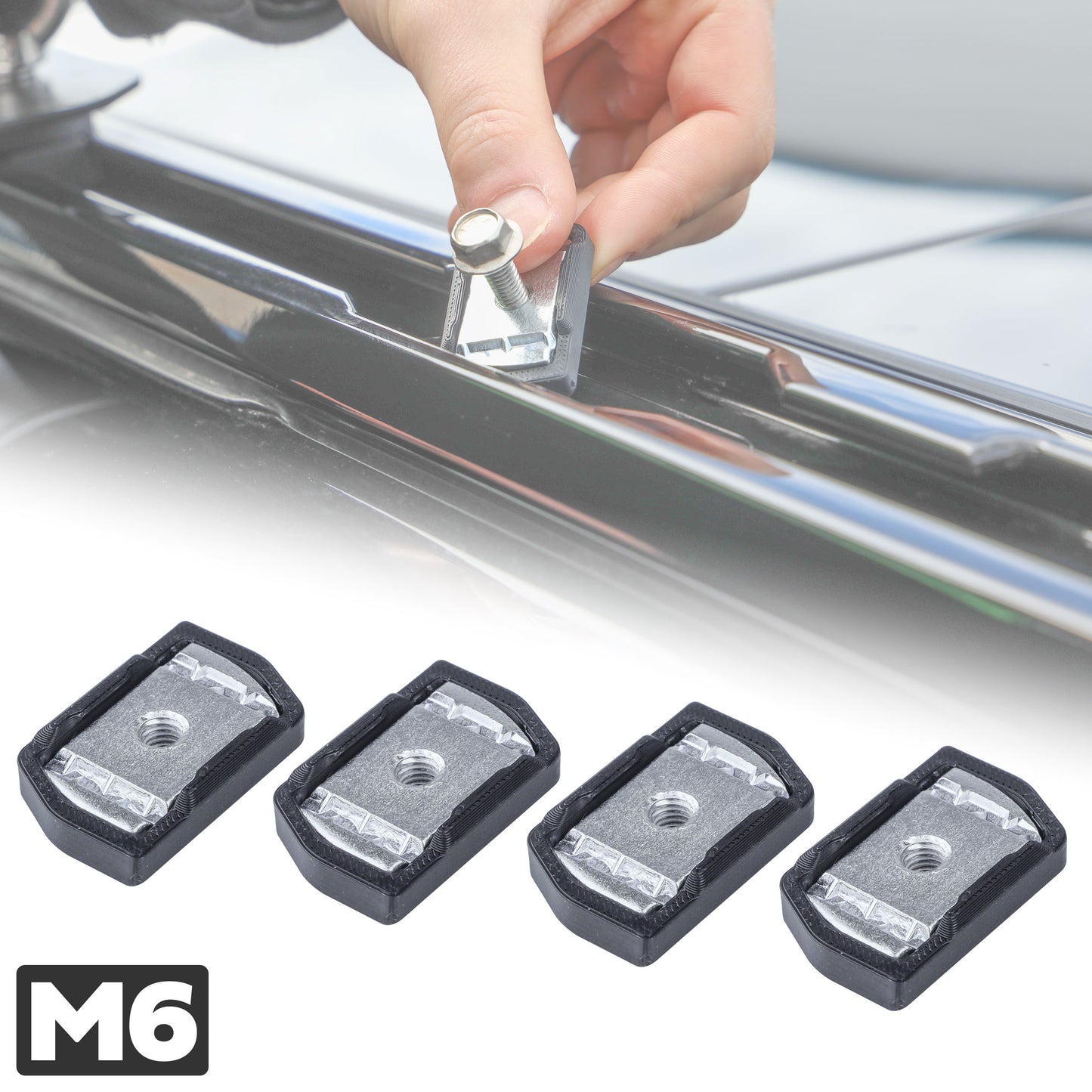 Roof Rail Channel Fixing Kit for Land Rover Defender L663 - M6