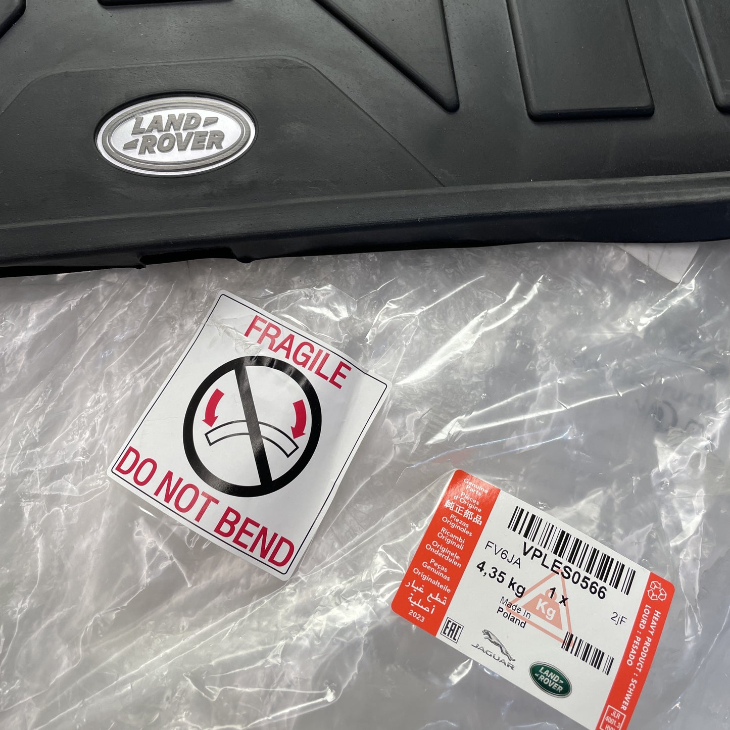 Rubber Boot Mat (genuine) for Land Rover Defender L663 (110 models)