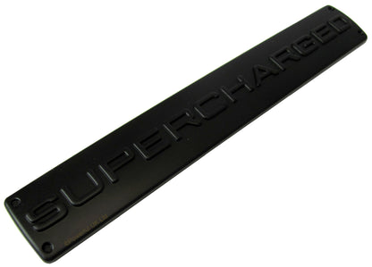 SUPERCHARGED Badge - Matt Black for Range Rover L322