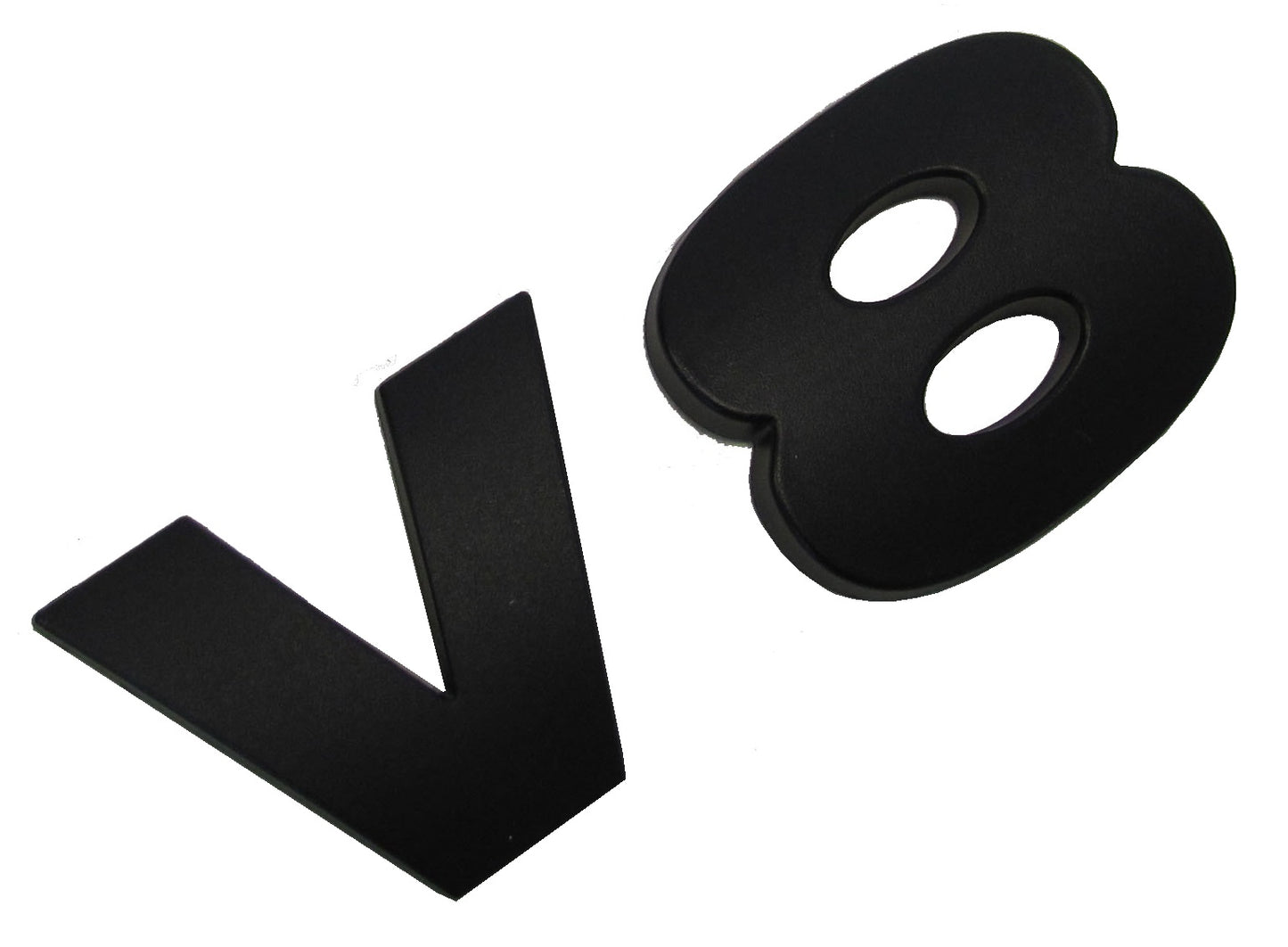 "V8" Lettering - Matt Black - for Land Rover Discovery 3 & 4