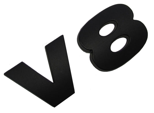 "V8" Lettering - Matt Black - for Land Rover Discovery 3 & 4