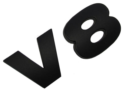 "V8" Lettering in Matte Black for Range Rover P38 & Classic
