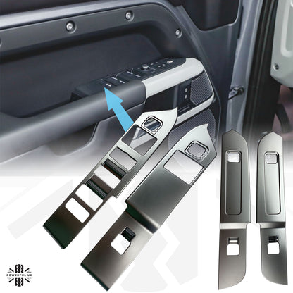 Window Switch Surround Trim - Silver - for Land Rover Defender L663 LHD