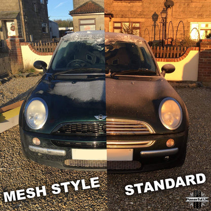 Front Grille Kit 2001-06 - Gloss Black Mesh - for BMW Mini