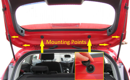 ST Style Rear Spoiler - Primer - for Ford Fiesta Mk 7