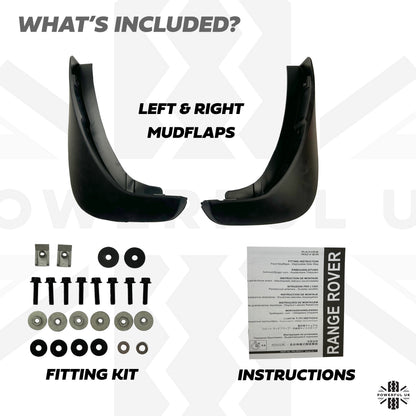Genuine Front Mudflaps for Range Rover L405 with Deployable Side Steps