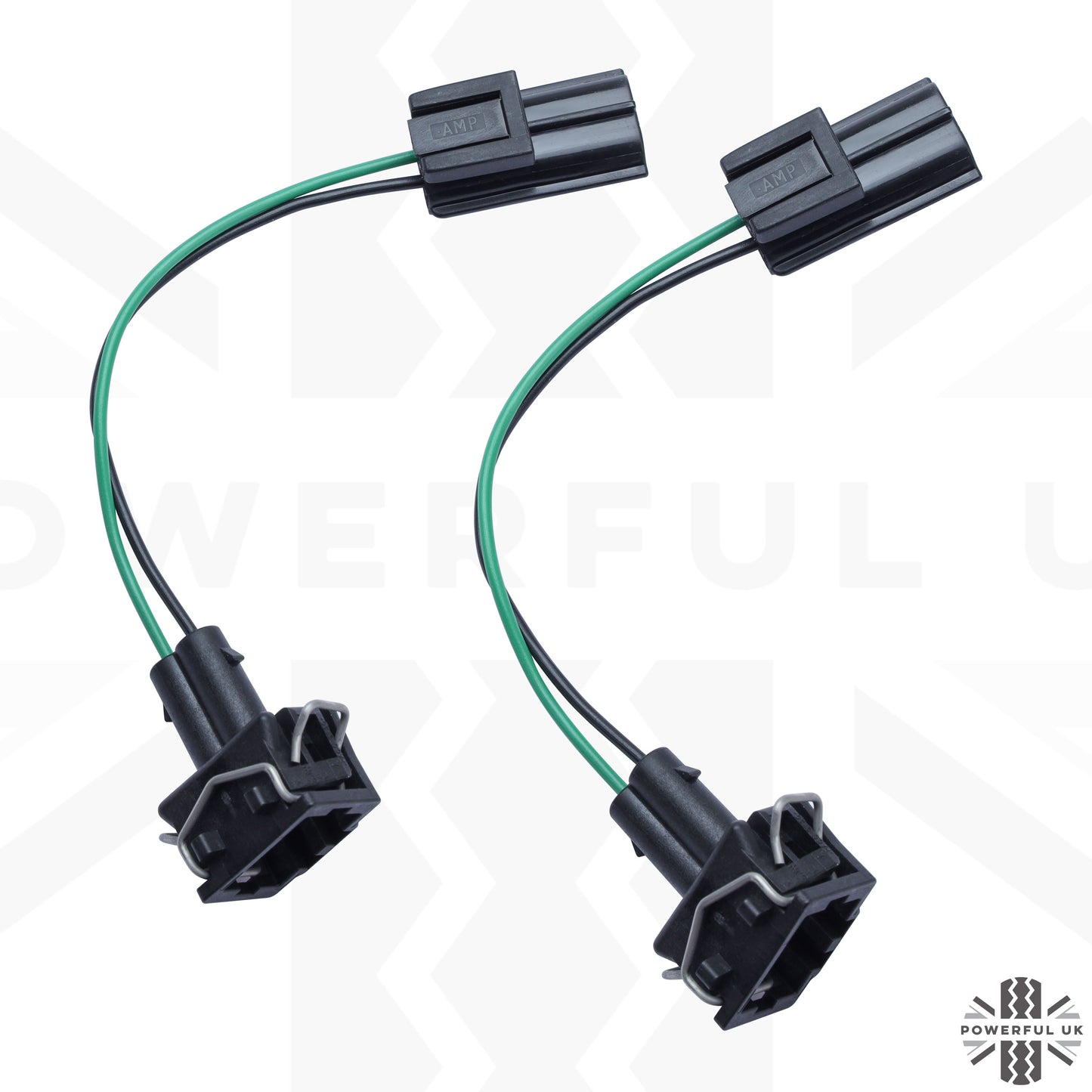 2x Wipac Stdanrd to NAS Light Adapter Looms for Land Rover Classic Defender