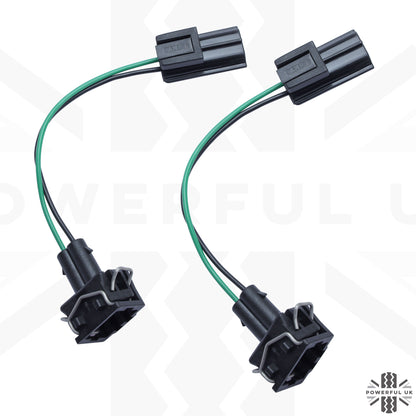 2x Wipac Stdanrd to NAS Light Adapter Looms for Land Rover Classic Defender