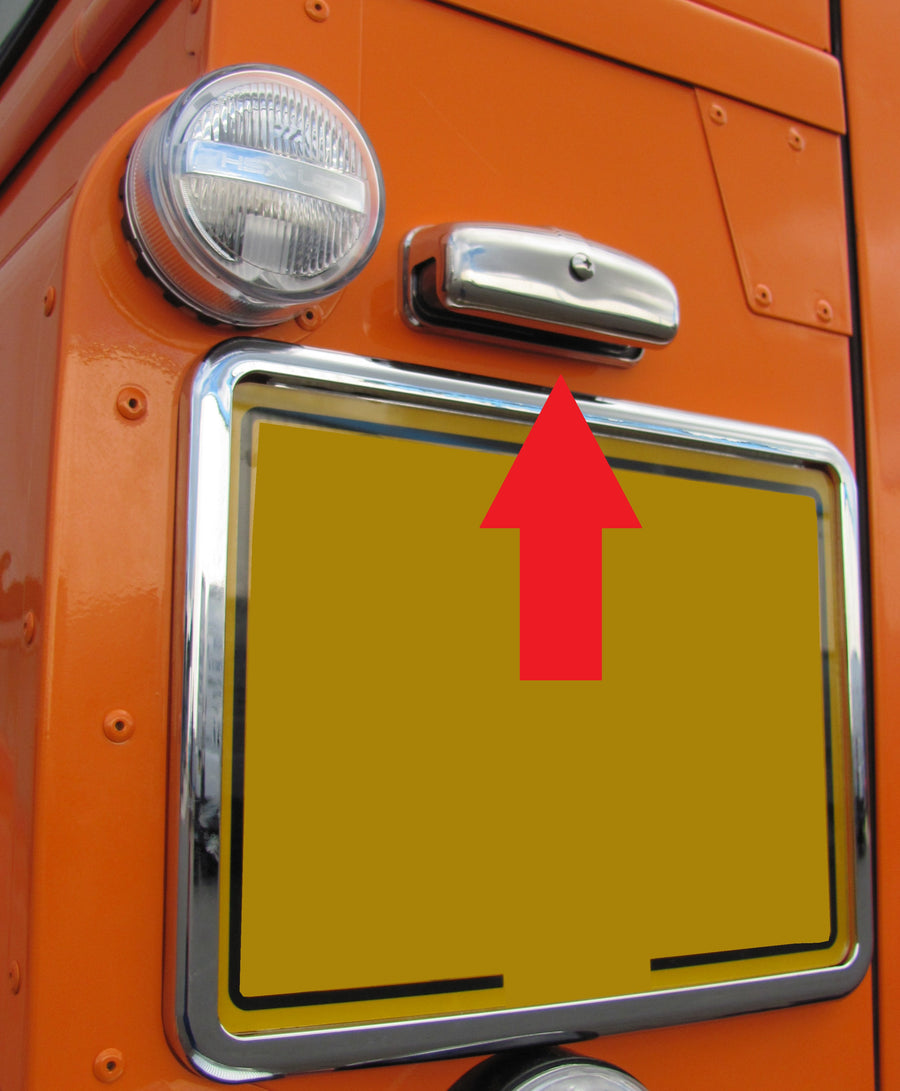 Rear Number Plate Light Polished Stainless for Land Rover