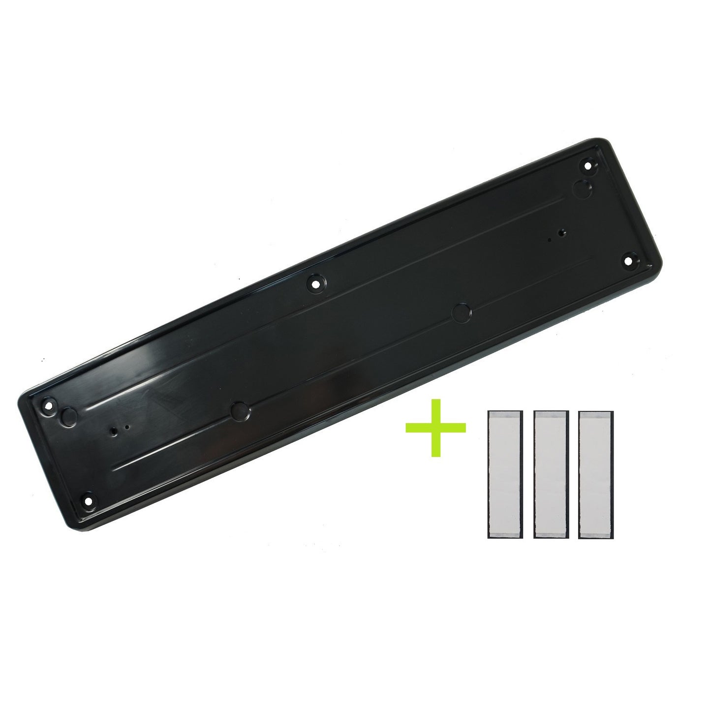 Front Number Plate Plinth - Black - for Land Rover Discovery 3