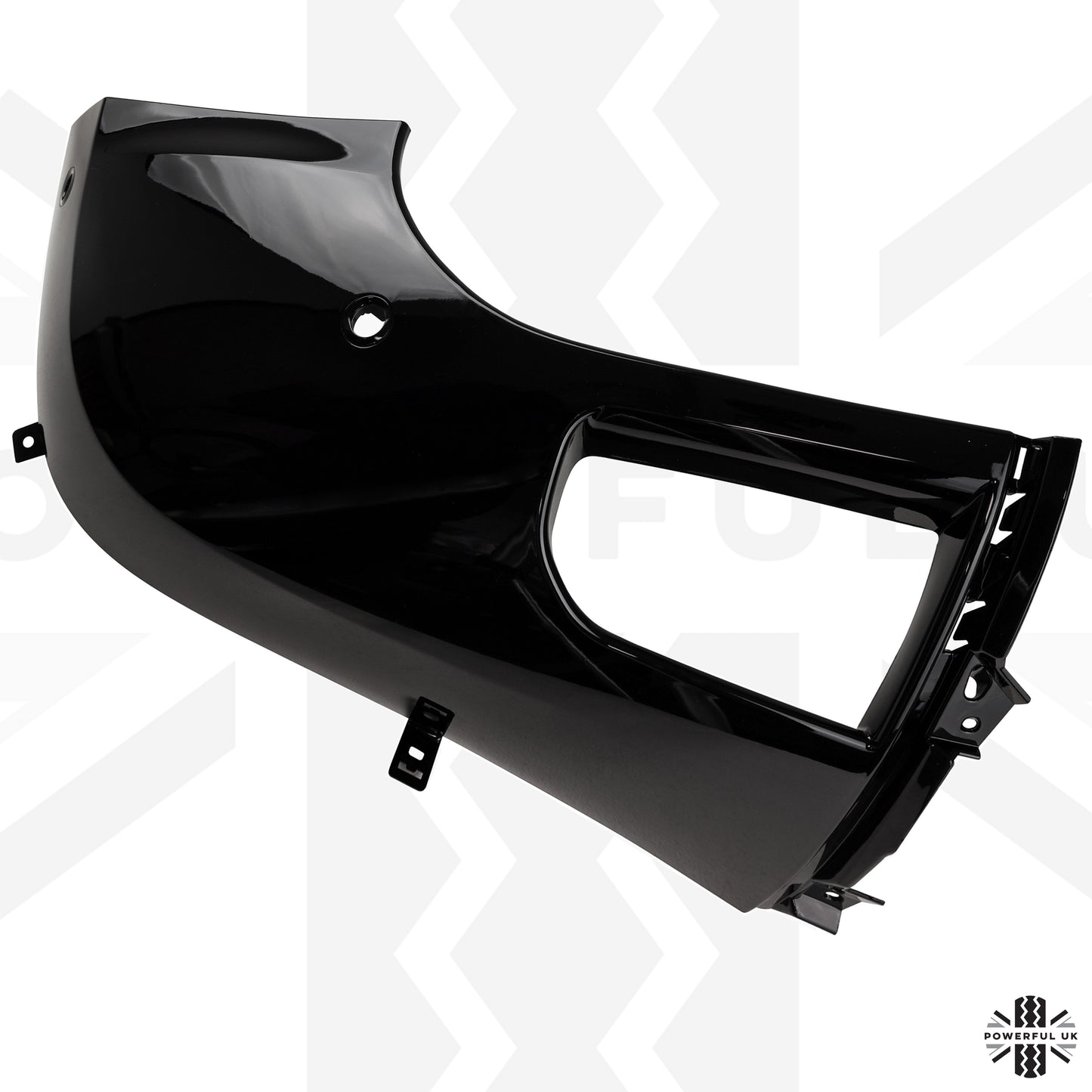 Front Bumper Corner for Land Rover Defender L663 in Gloss Black - RIGHT