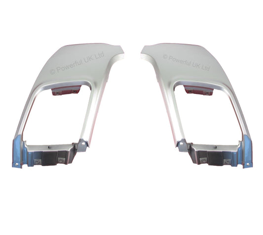 Rear Bumper Plastic Exhaust Trim for Range Rover Evoque L538 Dynamic - Silver - PAIR