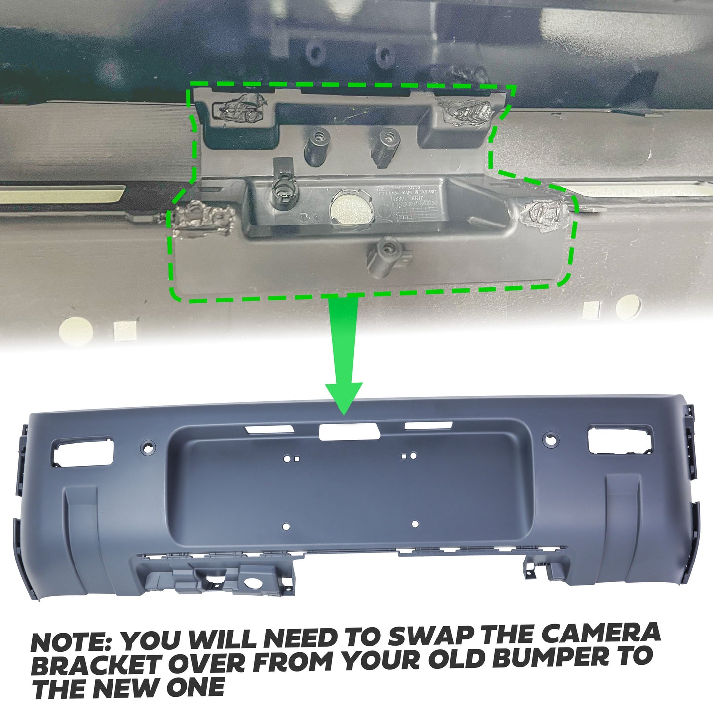 Rear Bumper for Land Rover Defender L663 - Primer