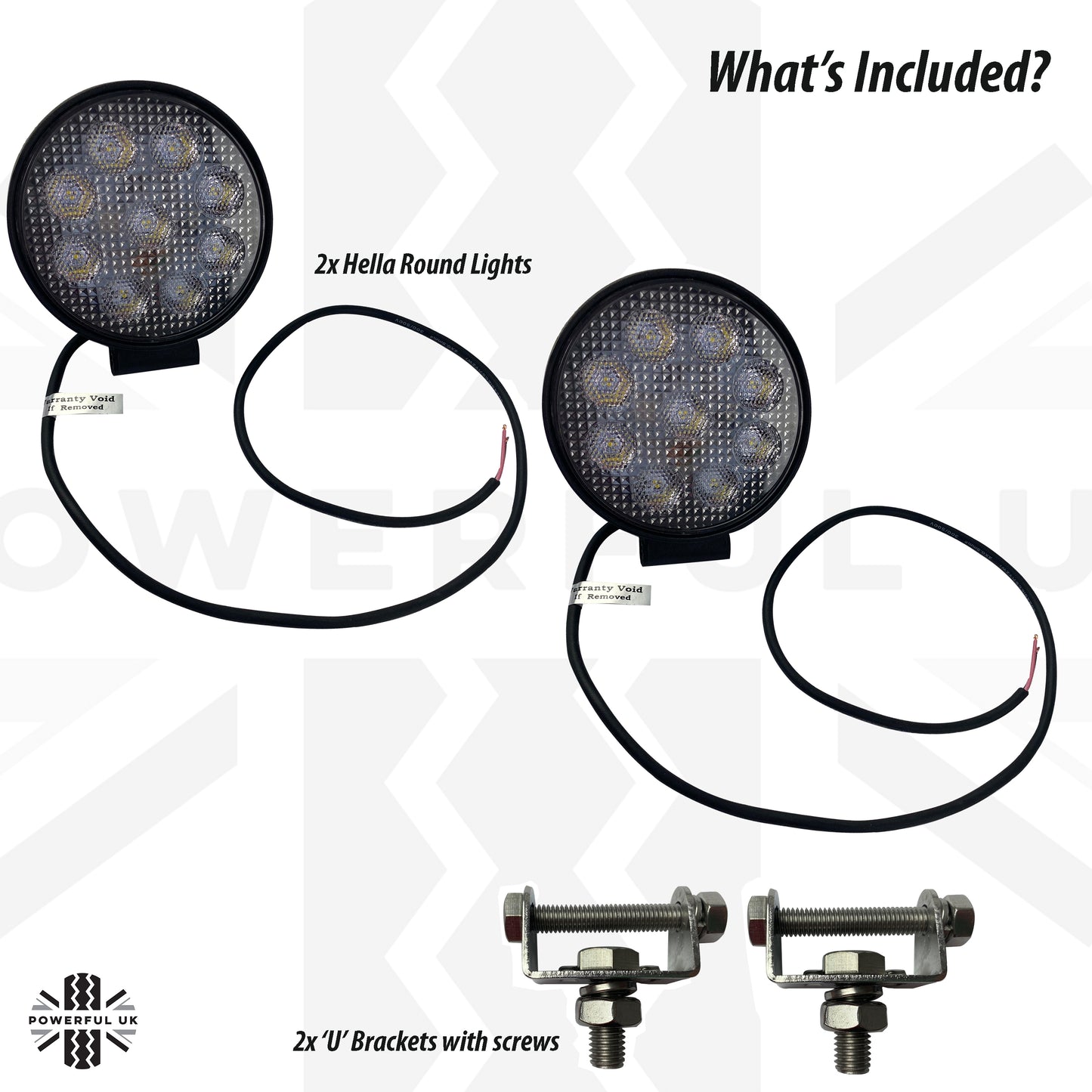 Hella 4" Round Work Spot Light R1500 LED - 2pc
