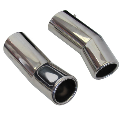 Chrome Twin Exhaust Tip - Petrol  - for Land Rover Freelander 1 V6