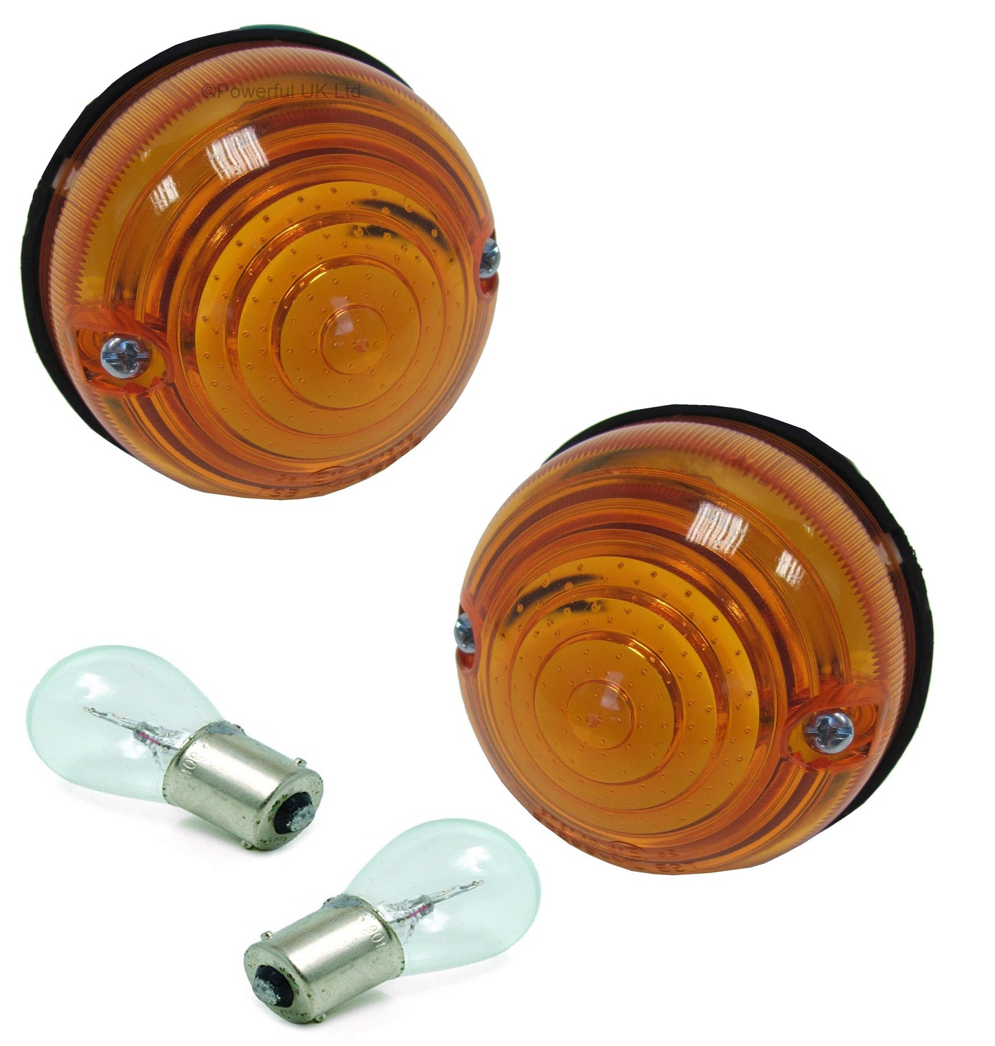 Front / Rear Indicator Light Lamp Kit for original Land Rover Defender - Late Type