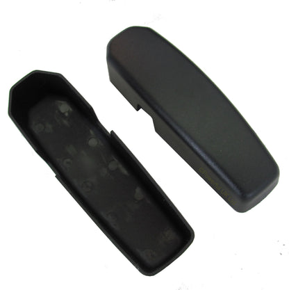 Windscreen Bracket Protector Covers - Black Plastic - for Land Rover Defender