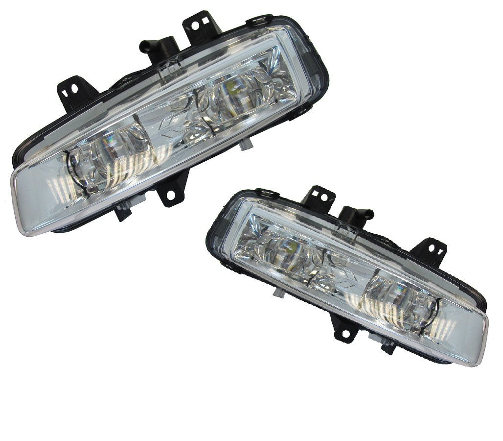 Front Bumper Fog Lamps - Chrome - for Range Rover Evoque PAIR
