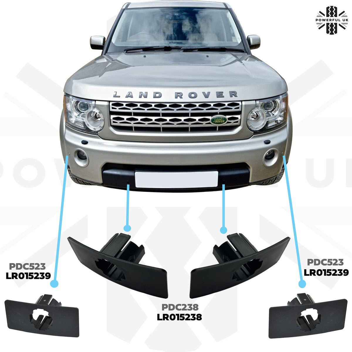 Genuine Parking Sensor Holders for Front Bumper for Discovery 4 - Pair