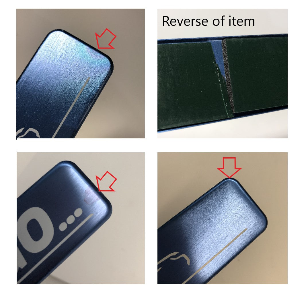 B-GRADE Door Scuff Plate Insert Set - Blue + 'Lets Go' for Range Rover Evoque