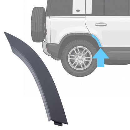 Wheel Arch Section - Standard Width - Rear Right (R2) for Land Rover Defender L663(110 & 130) - Textured Black