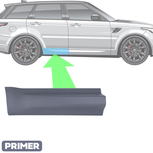 Lower Door Moulding in Primer - Right Rear - for Range Rover Sport L494