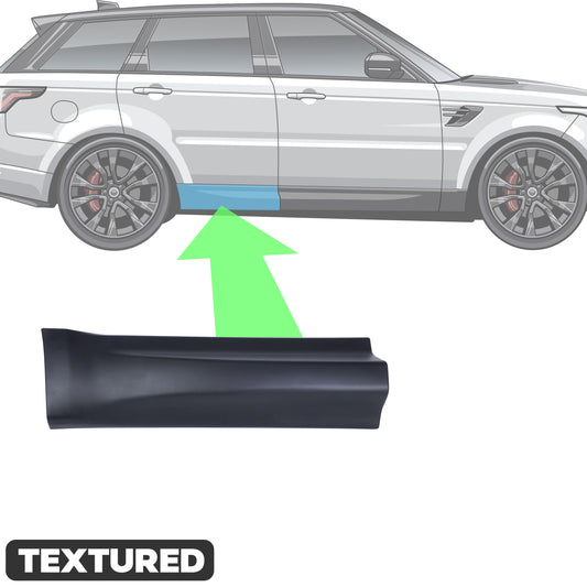 Lower Door Moulding in Textured Black - Rear Rear Door Section - for Range Rover Sport L494