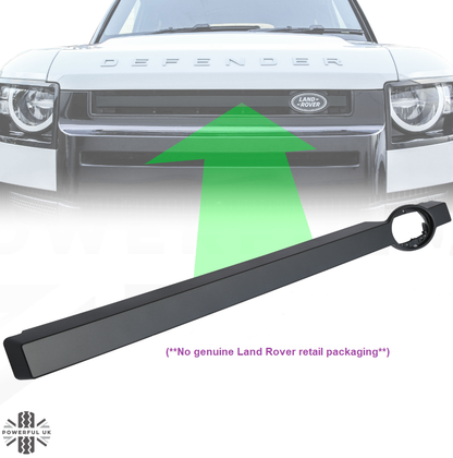 NO Genuine Packing - Front Grille Bar in Shadow Atlas (Genuine) for Land Rover Defender L663
