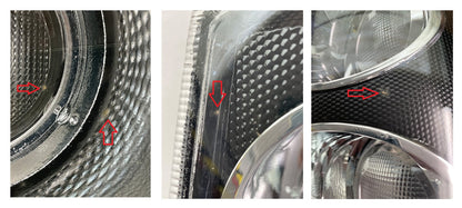 B-GRADE - Front Side Light / Indicator Assembly for Range Rover L322 - Clear Indicator/Black Body - PAIR