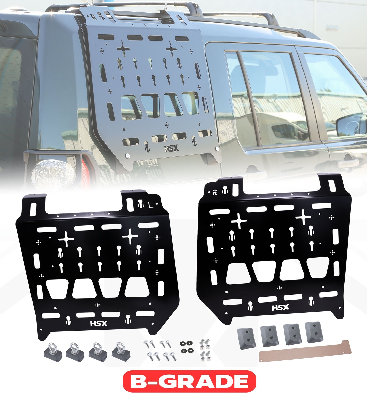 B-GRADE Molle Plate Kit - Mix Design - PAIR - for Land Rover Discovery 3/4