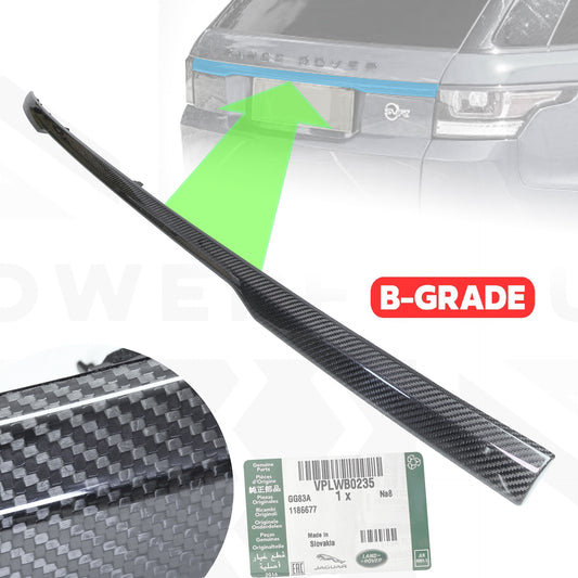 B-GRADE - Range Rover Sport L494 Tailgate Replacement Trim  - Genuine - Carbon Fibre