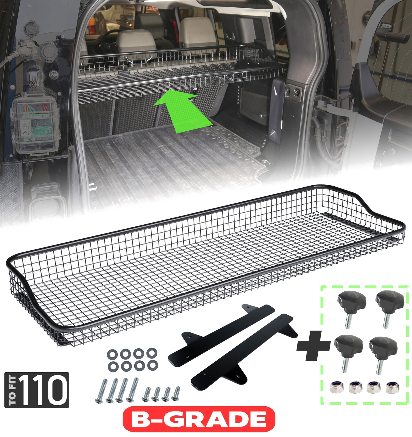 B-GRADE - Mesh Luggage Rack for Land Rover Defender L663 (110 model)
