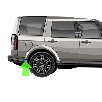 Rear Right Wheel Arch End Cap 'Back End' for Land Rover Discovery 4